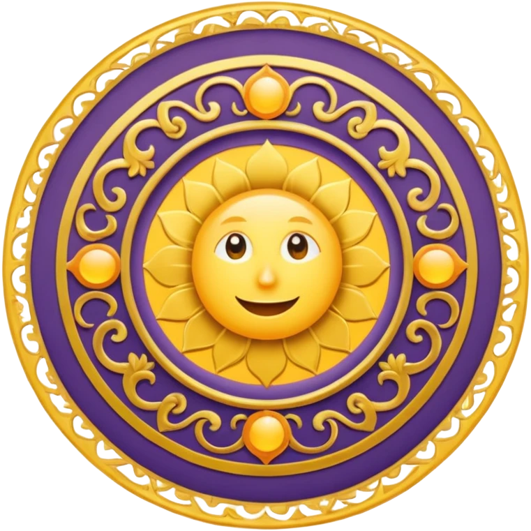 the sun riding a carpet  emoji