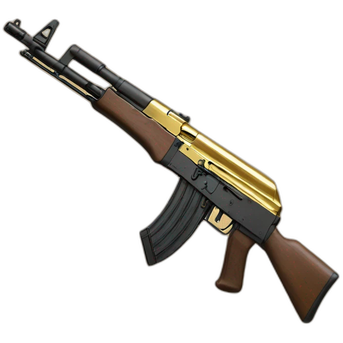Gold AK-47 emoji