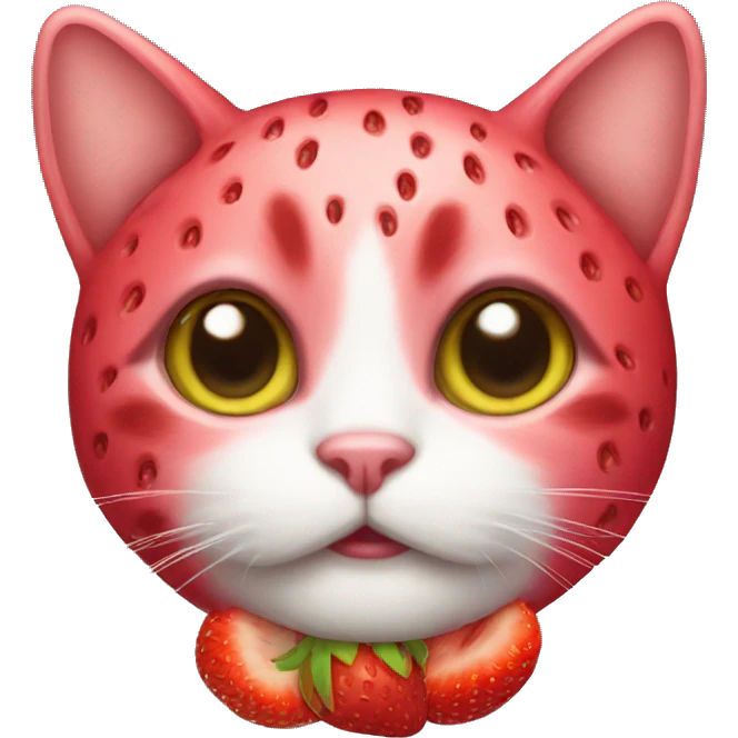 strawberry cat emoji