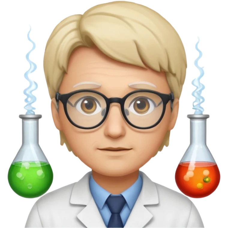 a scientist wearing glasses emoji