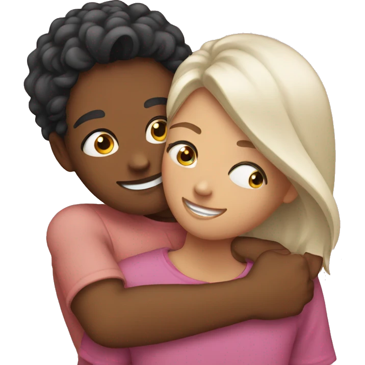 Bestfriends hugging eachother  emoji