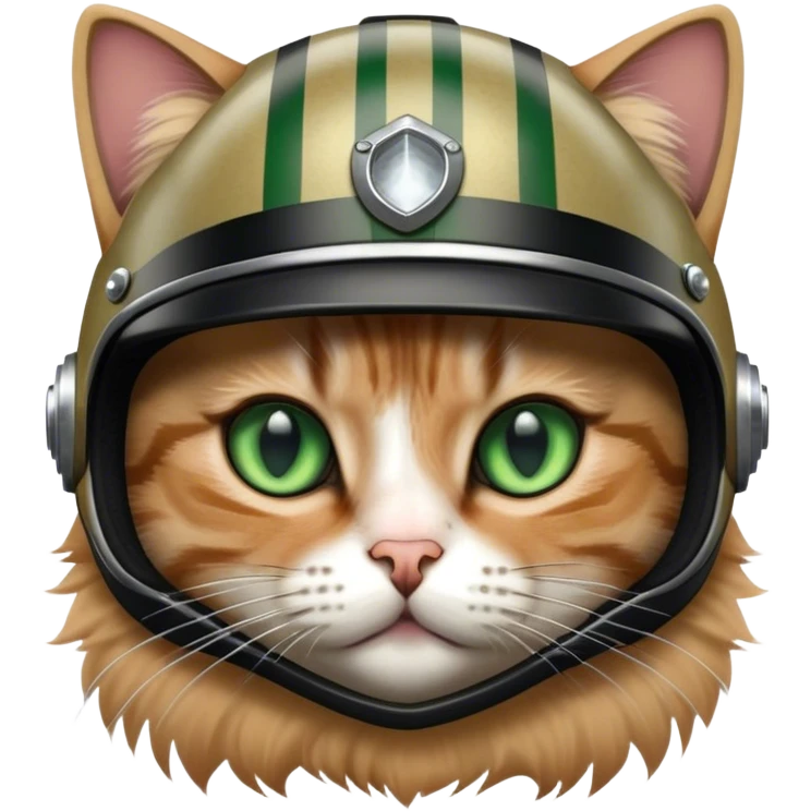 cat motorcyle helmet emoji