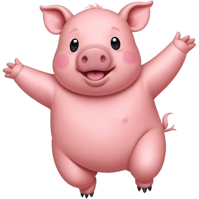 Cerdito Papá volando  emoji