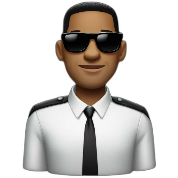 men in black will smith with sunglasses emoji