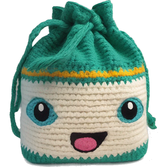 Crochet bag emoji
