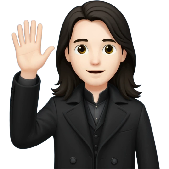 the character Caleb from the video game Blood waving as a greeting emoji