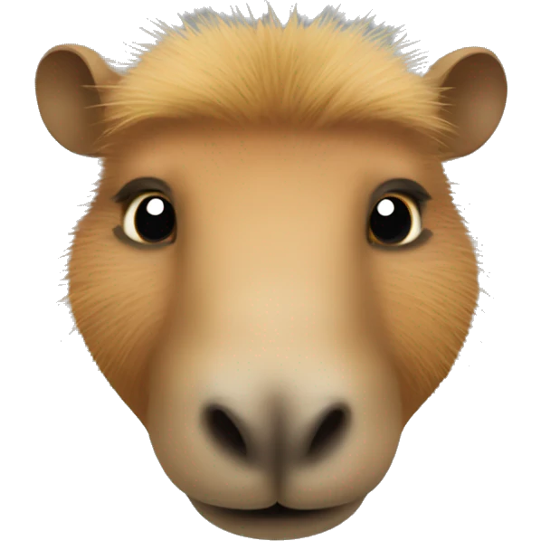 head of an capybara emoji