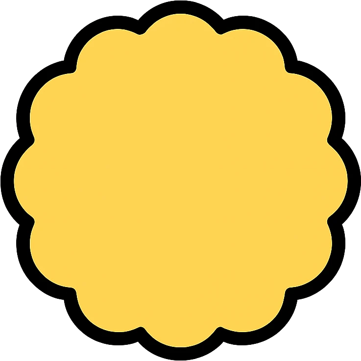fluffy circle emoji