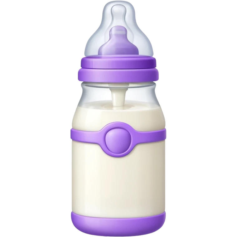 baby bottle white and purple emoji