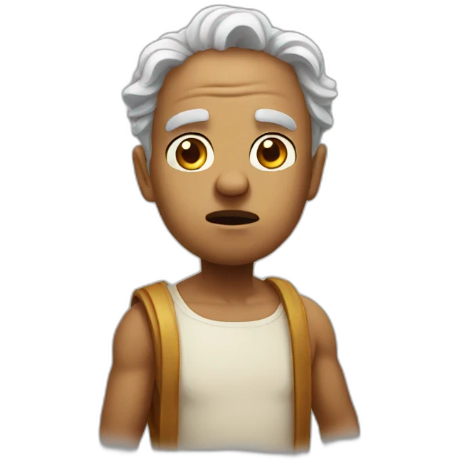confused god emoji