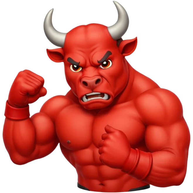 Angry bull emoji showing thumb down (DisLikes) emoji
