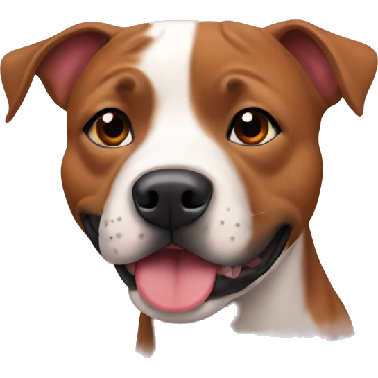 Red fawn English staffy emoji