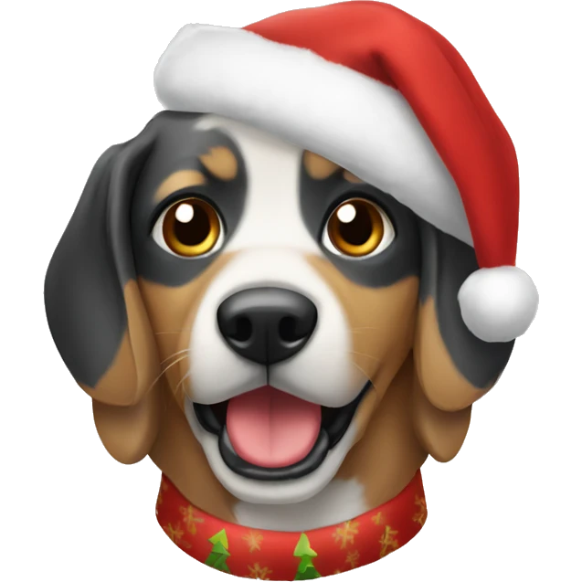 perro navideño emoji
