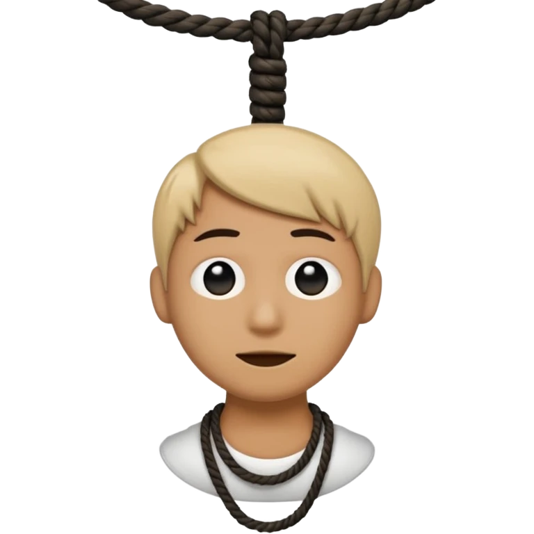 Hanging by a Noose around the neck emoji emoji