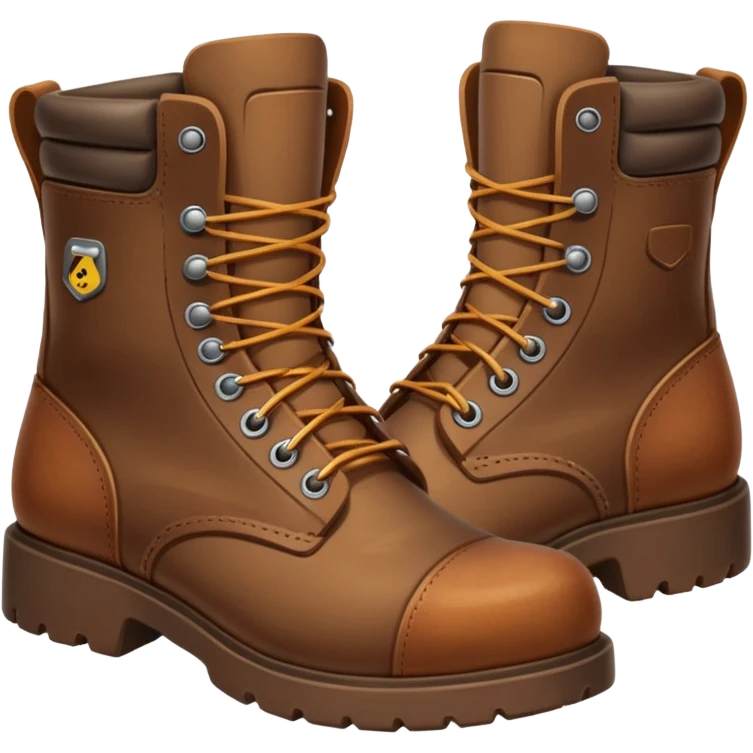 brown work boots emoji