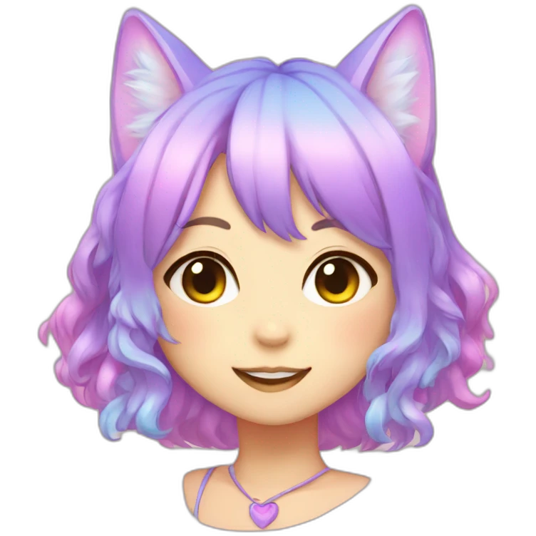 chromatic Neko girl emoji