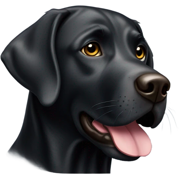 Black Labrador  emoji