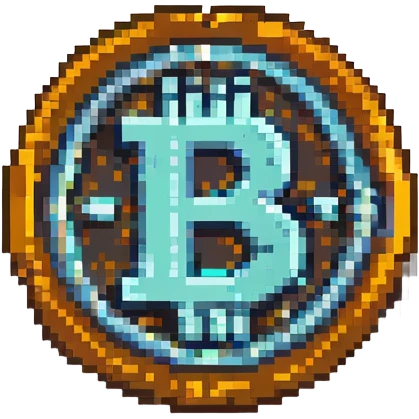 USDC coin, pixel art style, retro and blocky emoji