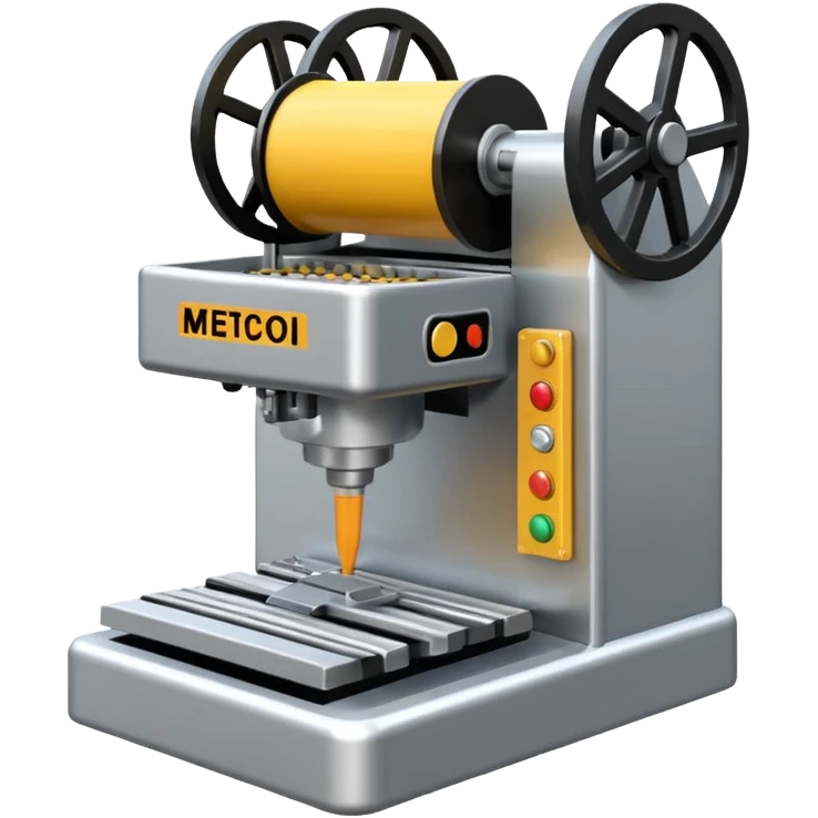 Crea un emoji de una maquina de extrusion emoji