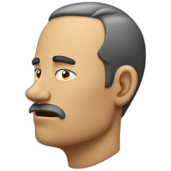 man thinking it's bad emoji