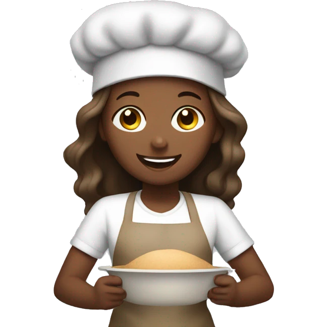 Girl baking emoji