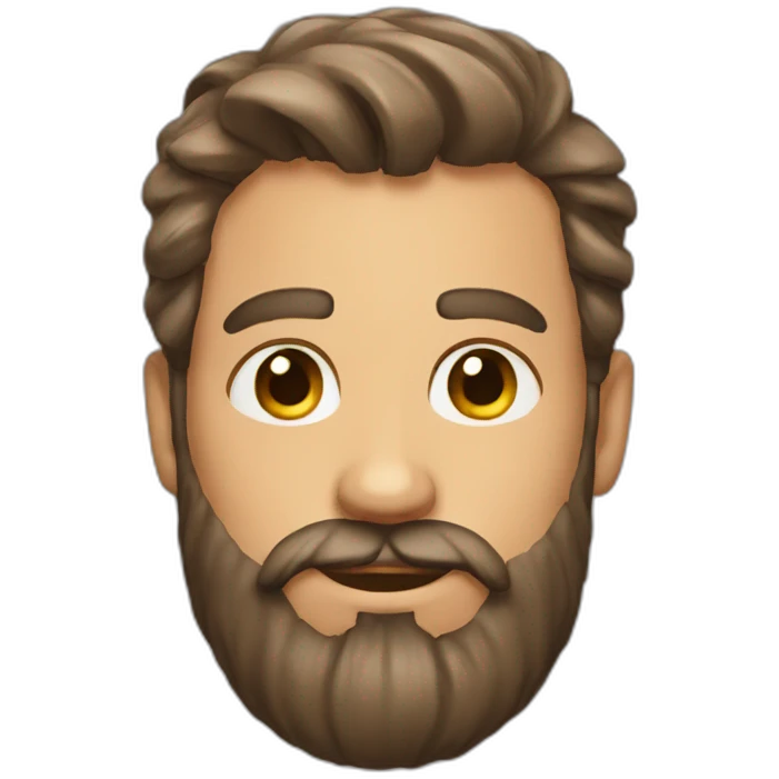 Beard man emoji
