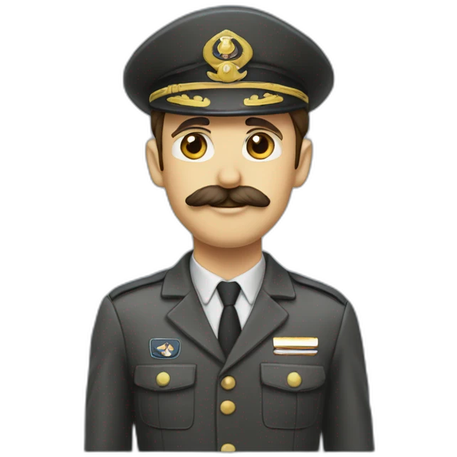Pilote avion moustachu jeune emoji