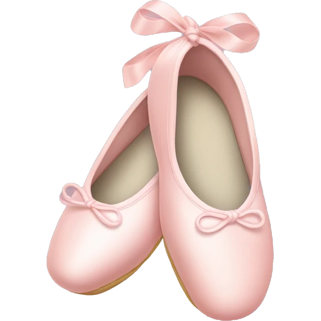Pale pink ballet shoes emoji