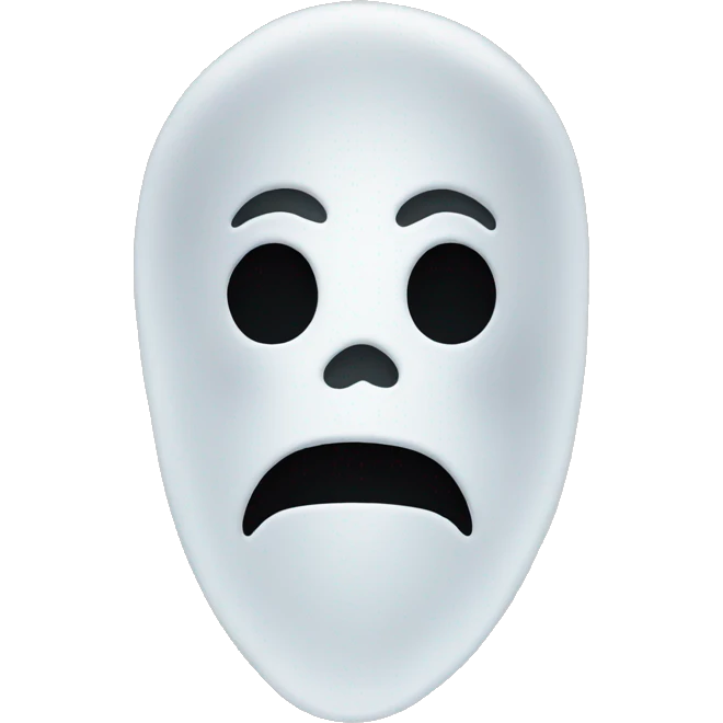 ghost face mask emoji