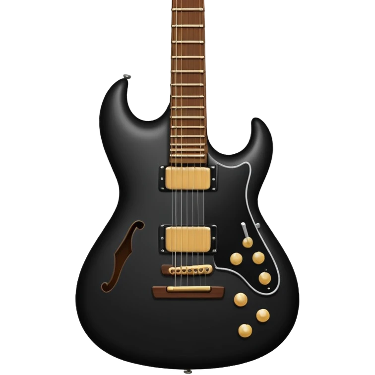 guitarra preta emoji emoji