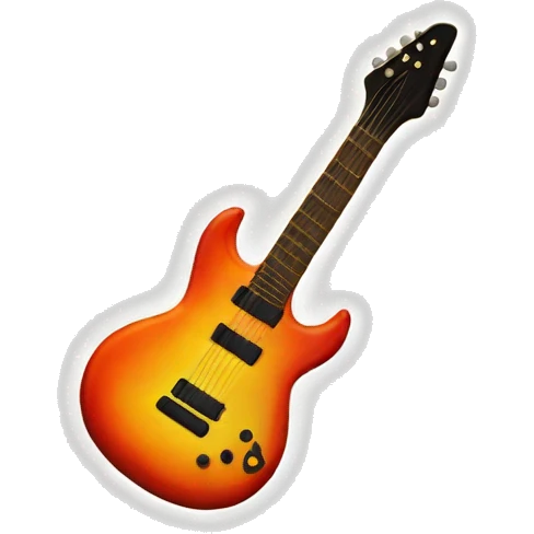 Fire guitar emoji