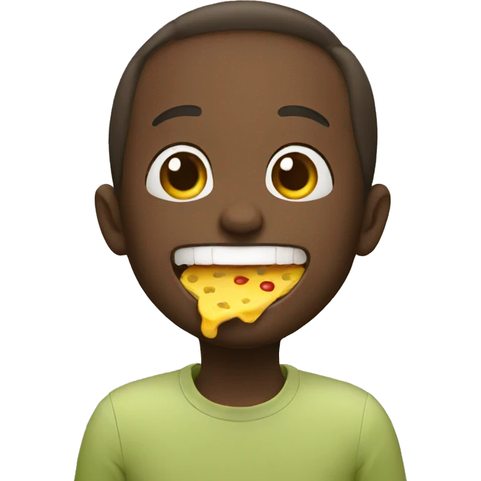 Happy eating emoji