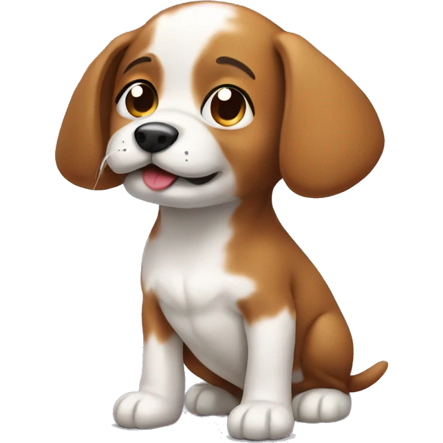 puppy pooping emoji