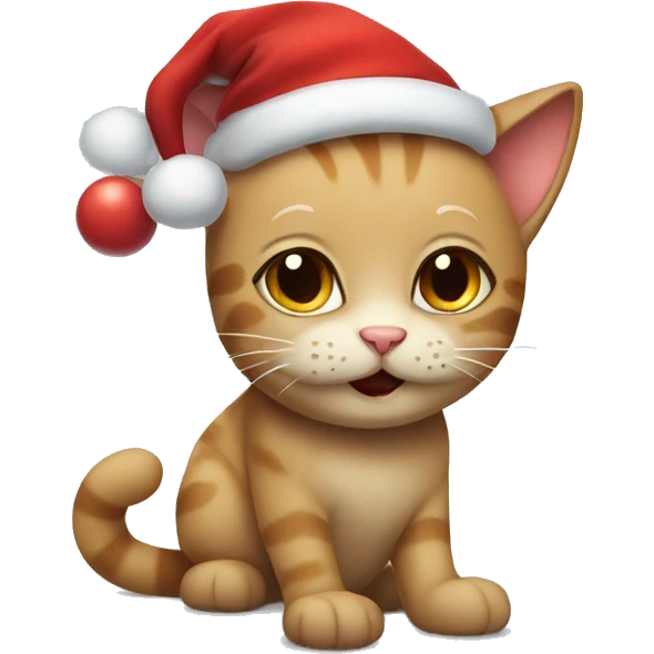 X'mas cat emoji