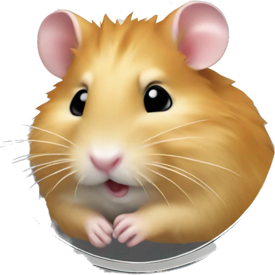 hamster is depicted on the coin  emoji