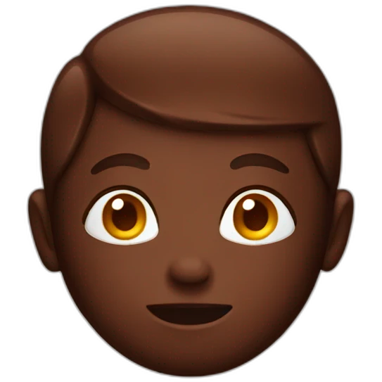 Chocolate face emoji