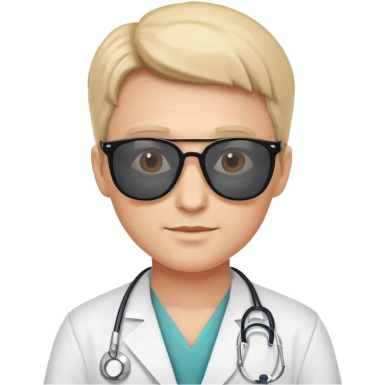 doctor with sunglasses emoji