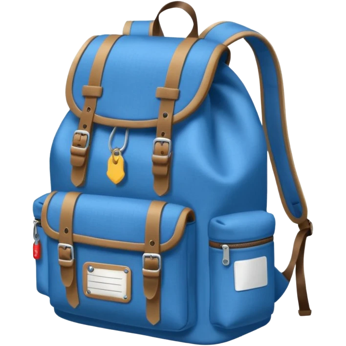 Blue backpack, Lost & Found Object. emoji