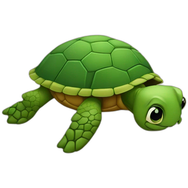 l'outre sur une tortue emoji