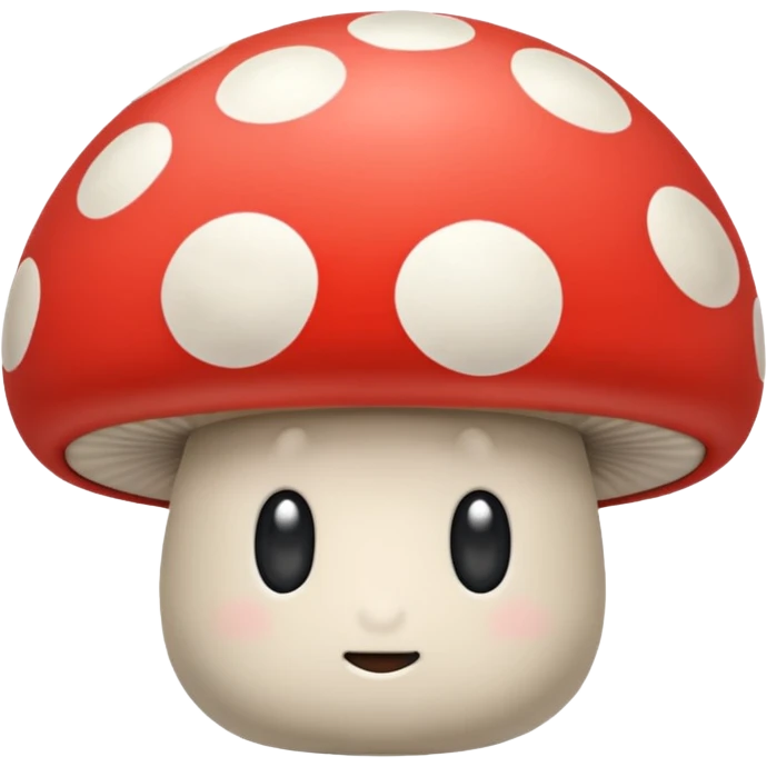 Button mushroom emoji