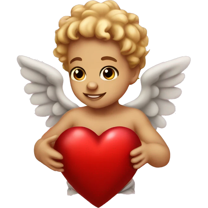 Valentines cherub emoji