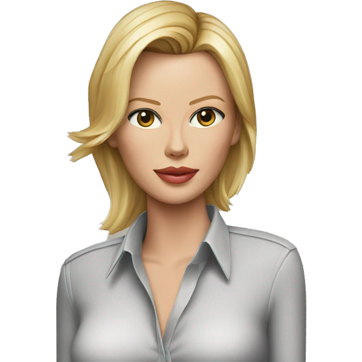 ultra realistic charlize theron wearing shirt emoji