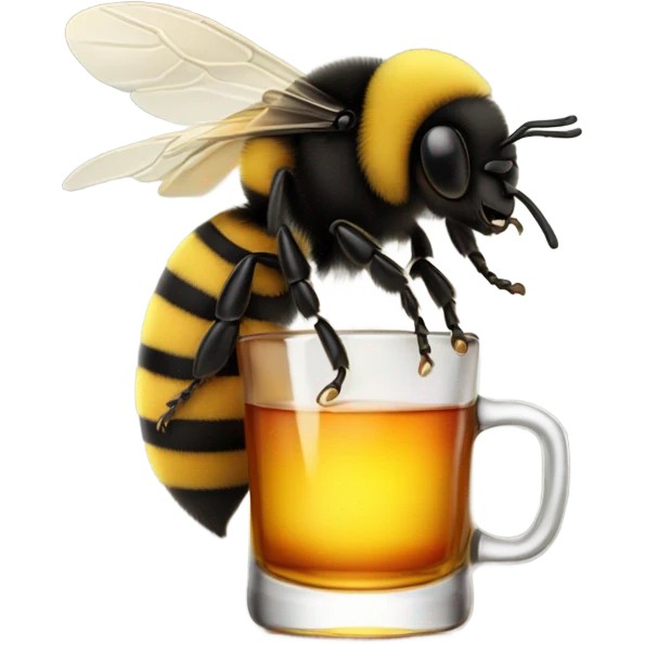 Bumblebee drinking whiskey  emoji
