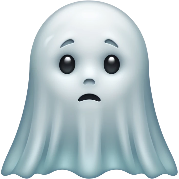 sad ghost emoji
