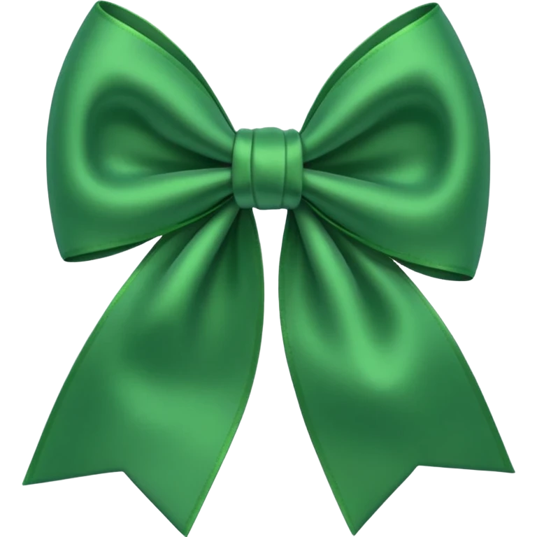 Green bow emoji