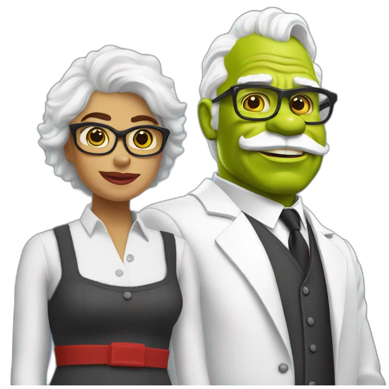 shrek loves colonel sanders emoji