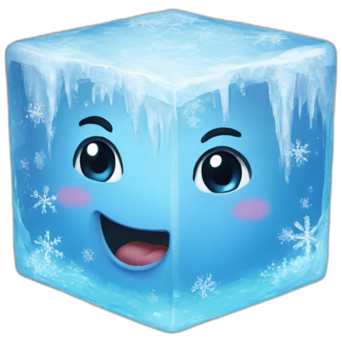 Frozen cube emoji