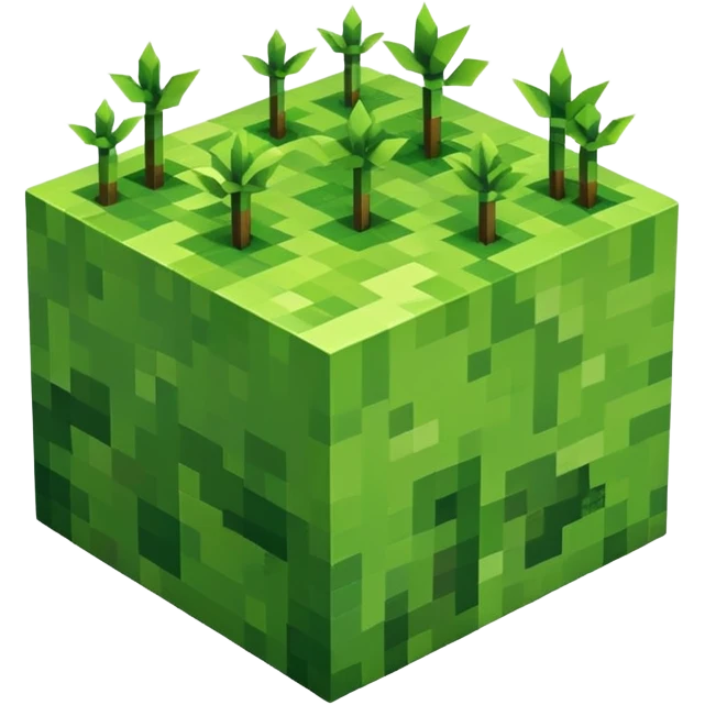 Minecraft grass block emoji