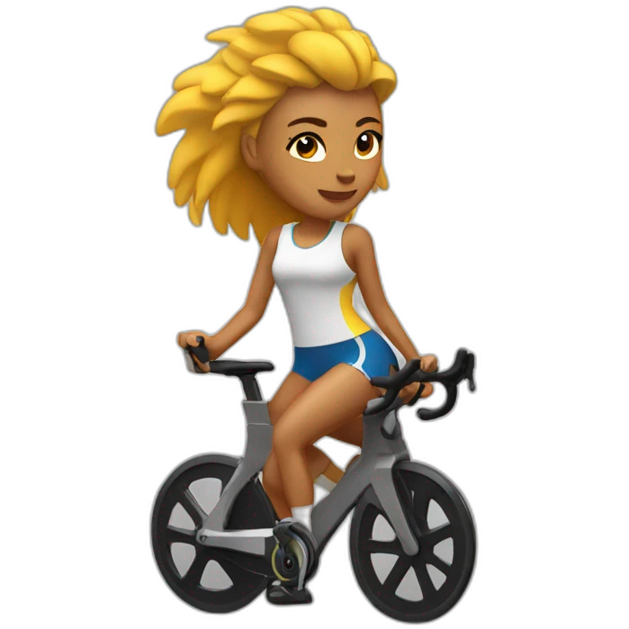 Chica indoorcycling  emoji