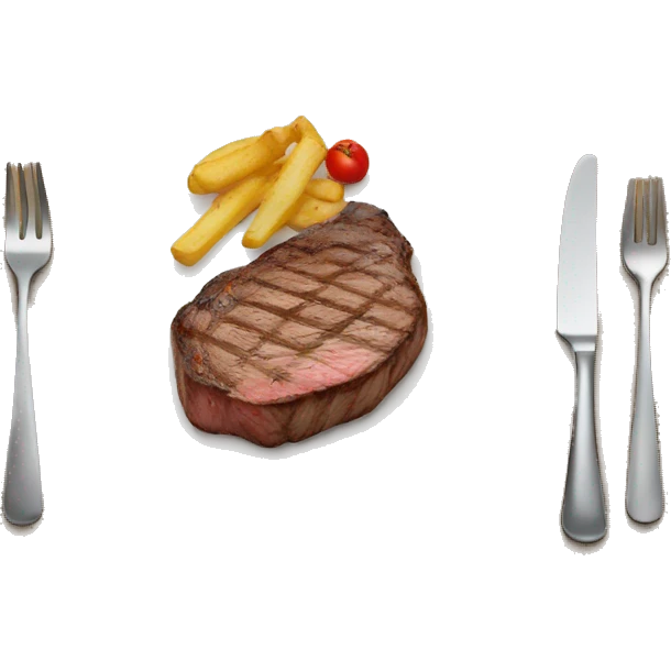 Steak dinner emoji